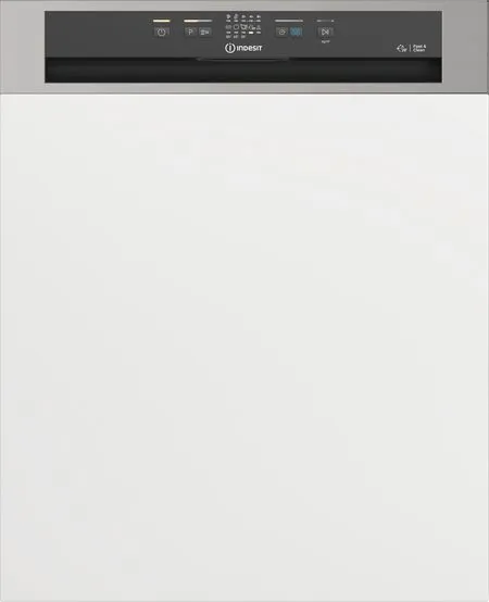 Indesit Semi Integrated Dishwasher Freestanding, 6Programmes, 14Sets, Push & Go Quick Clean