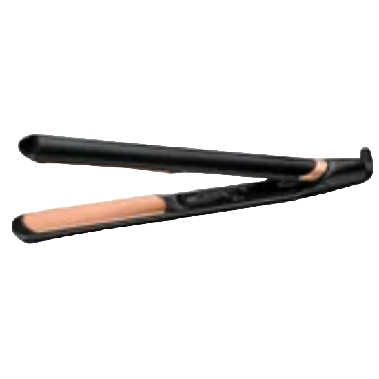 BaByliss Hair Straightener 28Mm, Adv Ceram Bronz 235C Nano Quartz Ceramic, Black