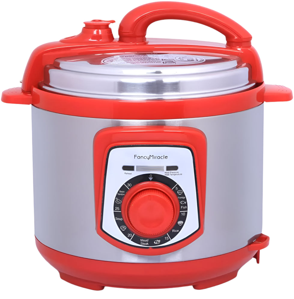 Fancy Miracle Pressure Cooker, 5Liter, Red