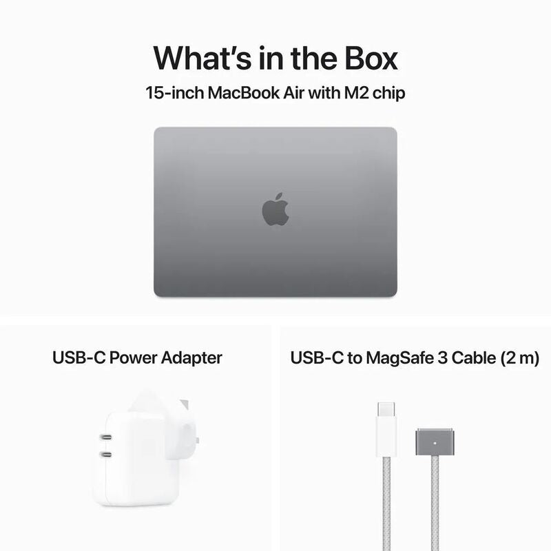 Apple MacBook Air 15Inch M2, 8 Core Cpu & 10 Core Gpu, 256GB, Space Grey