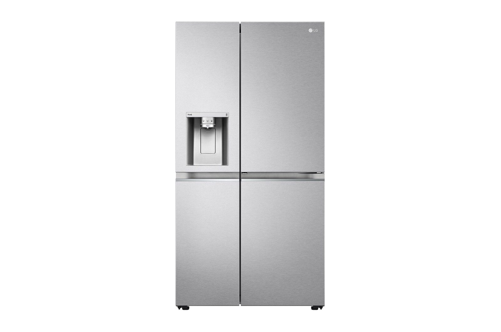 LG Side by Side Refrigerators, 674Lit, Linear Compressor, Door in Door, Silver