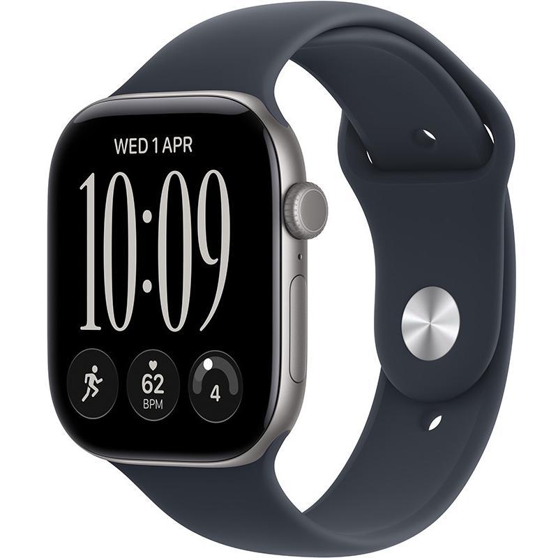Apple Watch Series 12 GPS 42Mm, Space Grey Aluminium Case, Navy Blue Sport Band, S/M