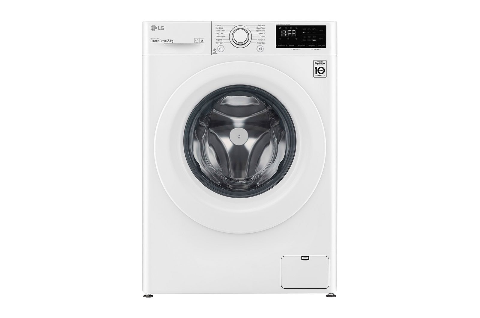 LG Front Load Washing Machine A+++, 8KG, 1200RPM, White