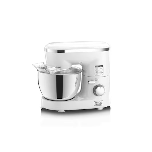 Black & Decker Stand Mixer, 4Lit, 1000Watts, White / Steel