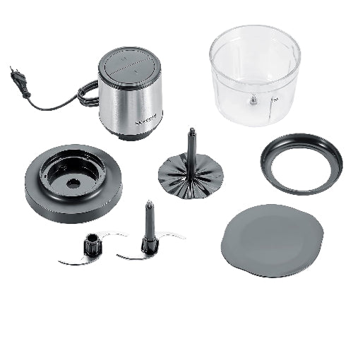 Severin Glass Food Chopper, 2Speeds, 1Lit, 400Watts, Black