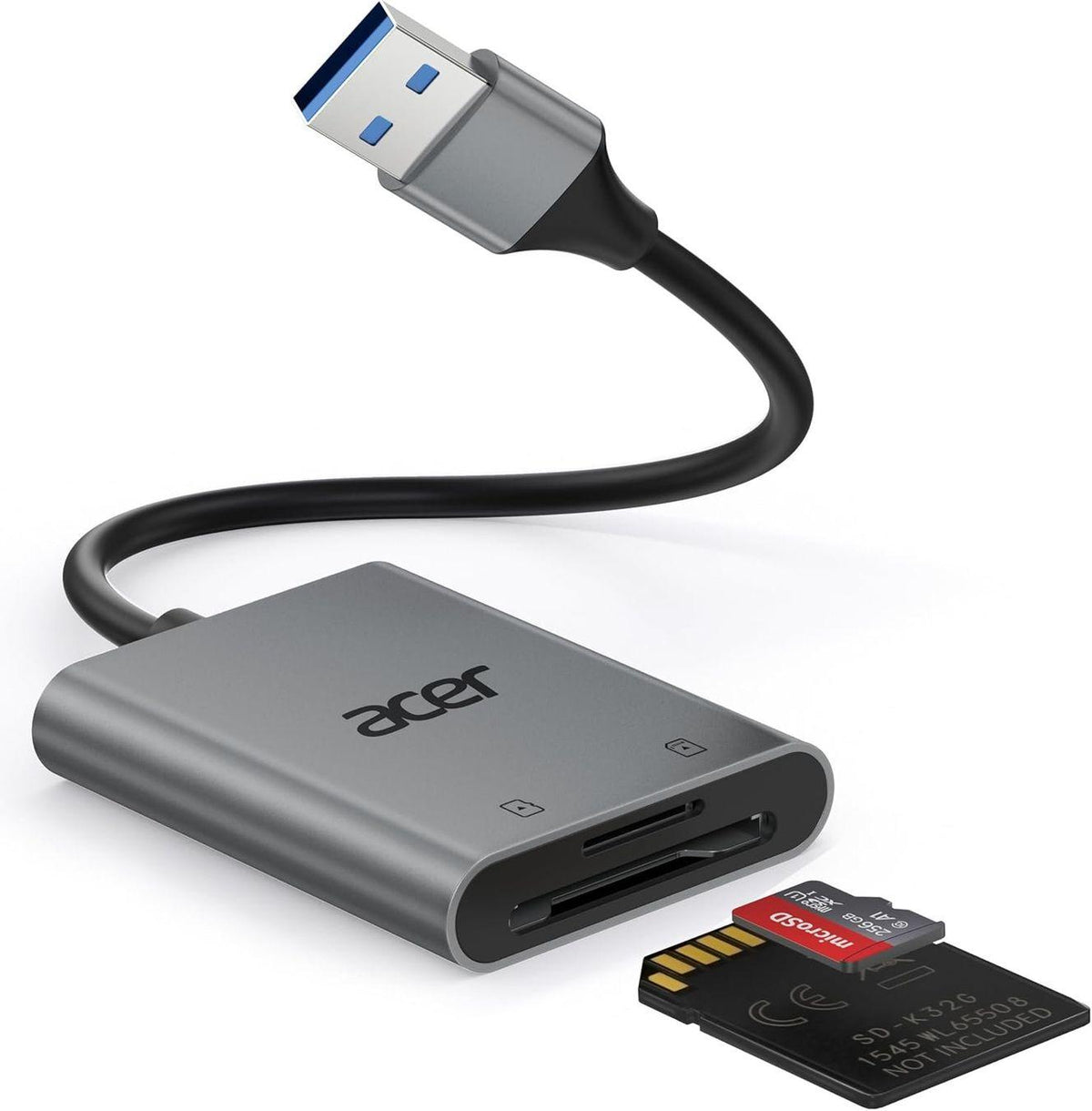 Acer Card Reader, Wired, Grey