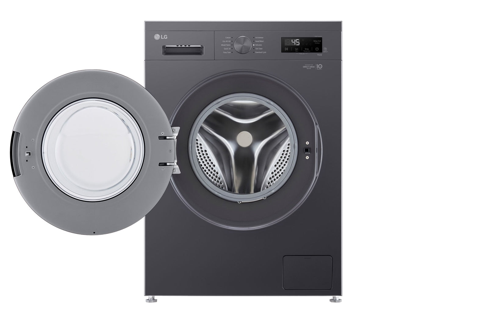 LG Front Load Washing Machine A+++, 8KG, 1200RPM, Midnight Black