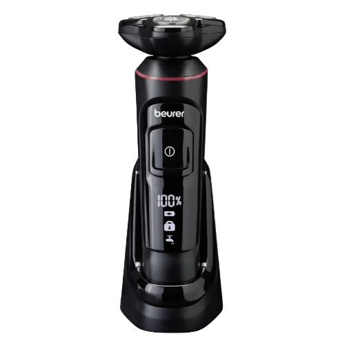 Beurer Rotary Shaver 360, Flexible Shaver Head Quick-Charge, Black