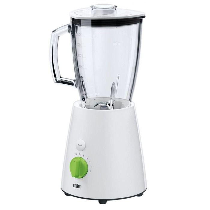 Braun Blender Specially Designed, 5Speeds with Pulse, 800Watts, White