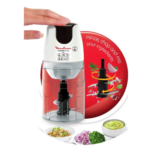 Moulinex Chopper 4Blades, 0.5Lit, 500Watts, White