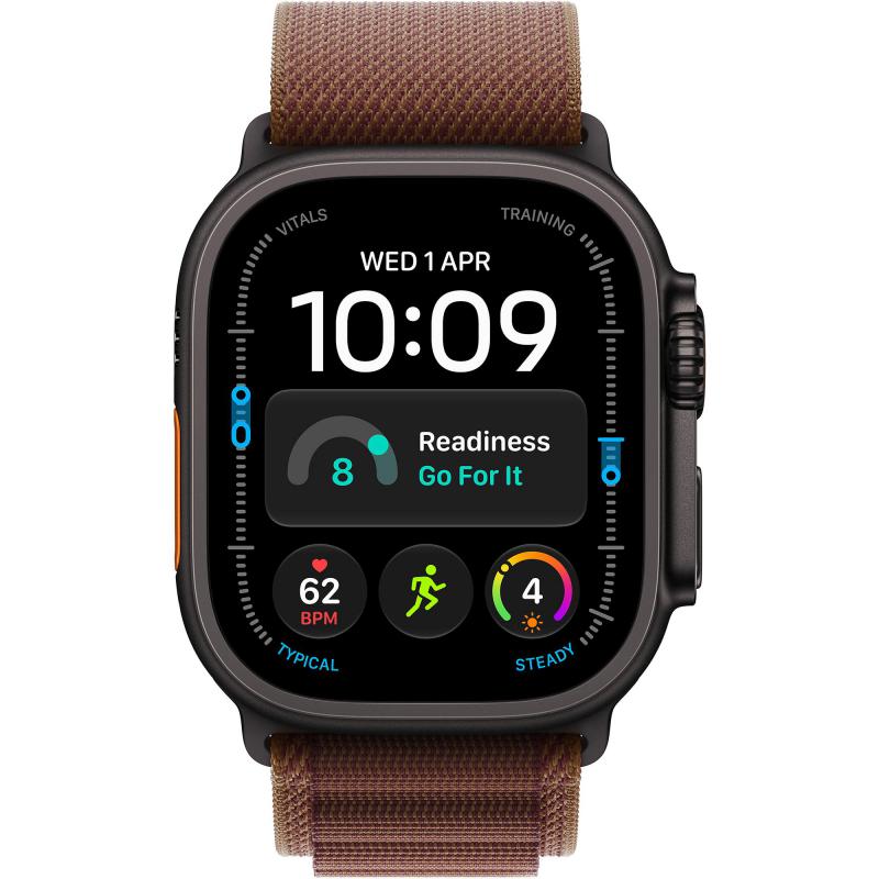 Apple Watch Ultra 4 GPS + Cellular 49Mm, Black Titanium Case, Burgundy Alpine Loop, M
