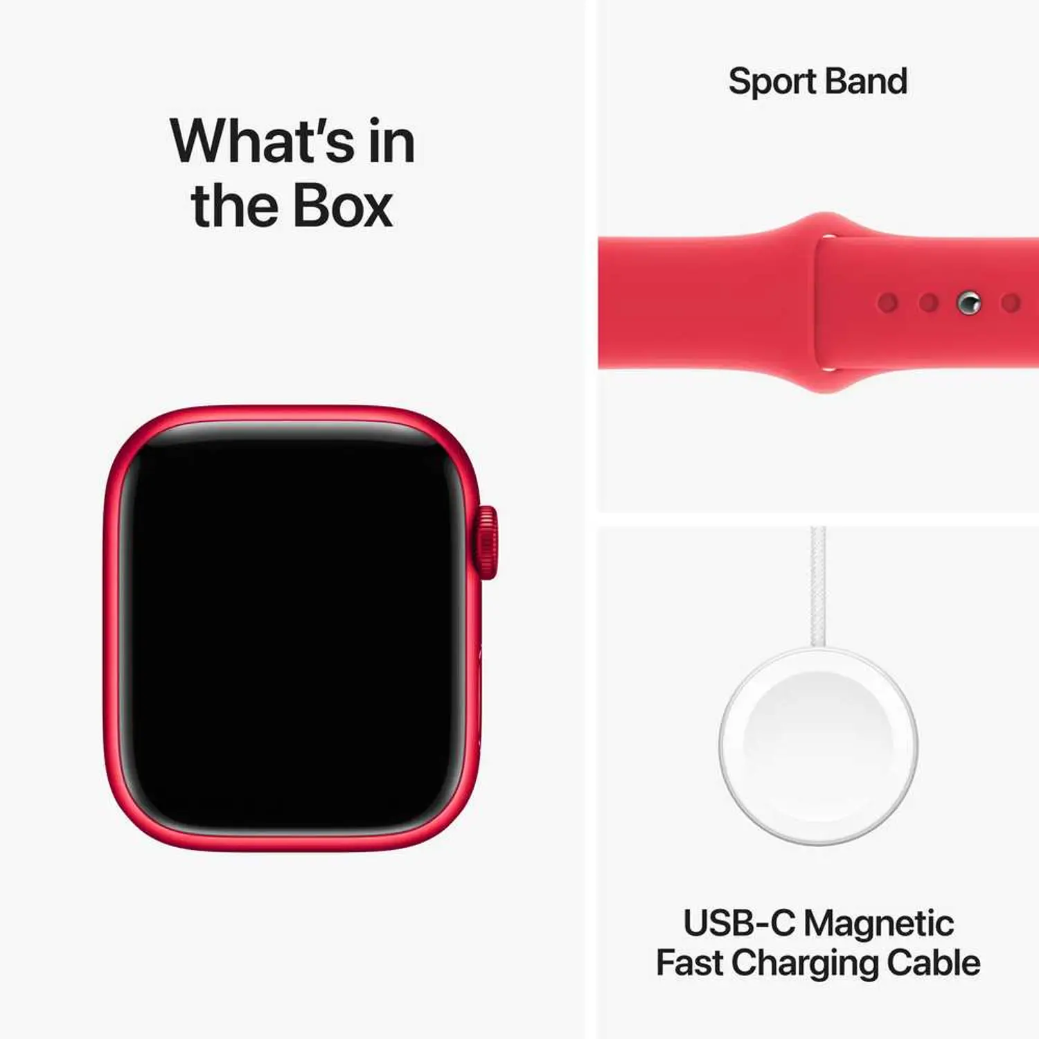Apple Watch Series 9 GPS 41mm, Red Aluminium Case, S /M