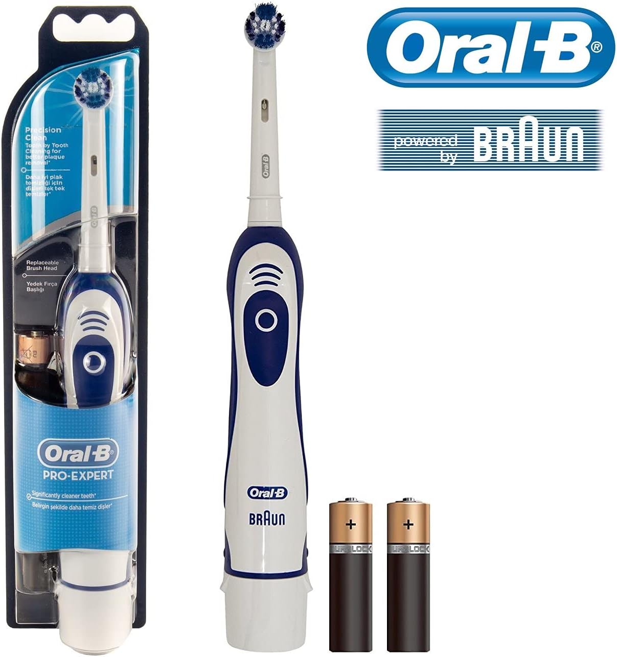 Oral-B Toothbrush, White & Blue