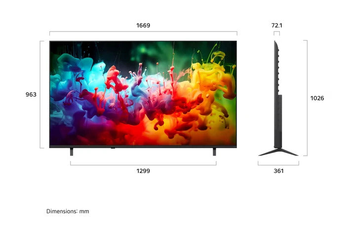 LG QNED Mini LED TV 75Inch, Smart & 4K, AI Assistant, Magic Remote & AI Voice Control