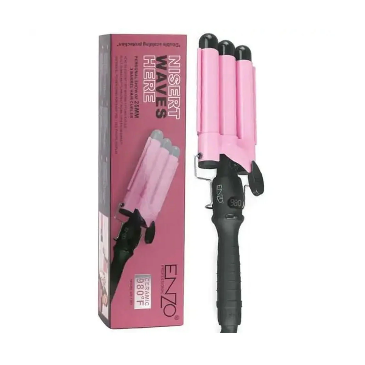 Enzo Hair Curly, 750Watts, Titanium Pink