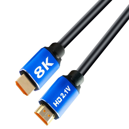 كابل HDMI 8K Solidarity Solidarity Hdtv 2.1 بمقبس معدني بطول 1.5 متر