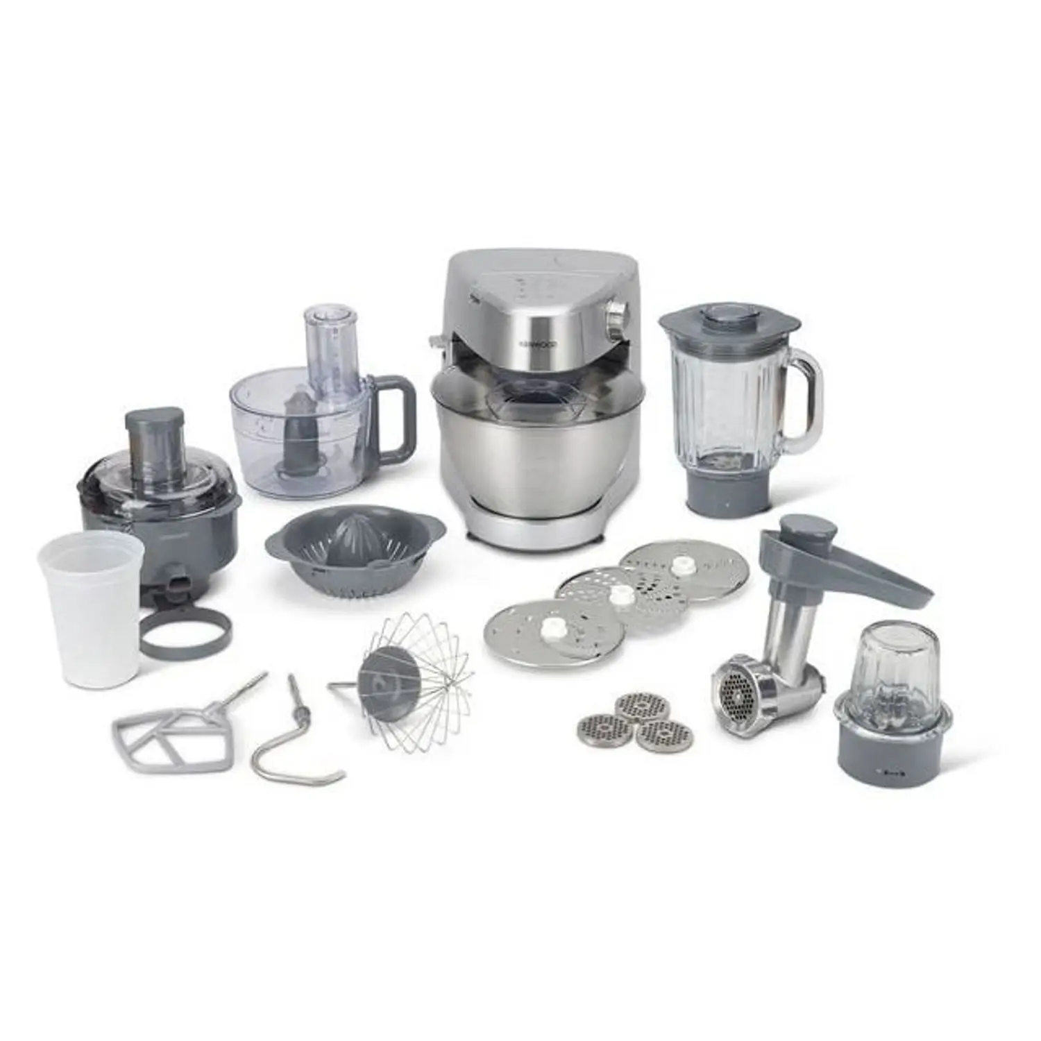Kenwood Kitchen Mixer, 4.3Lit, 3Pices, 1000Watts, Silver