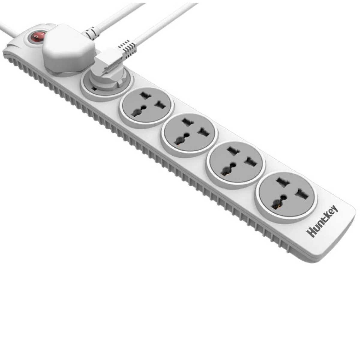 Huntkey Power Strip 6 Socket, 3M Cable, White