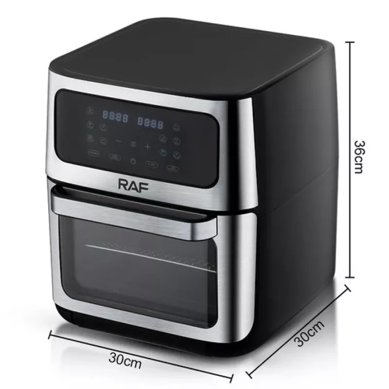 Raf Air Fryer, Temperature 80 To 200C, 14Lit, 1800Watts, Black