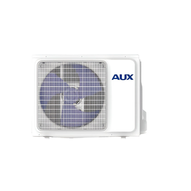 Aux air conditioner on a white background