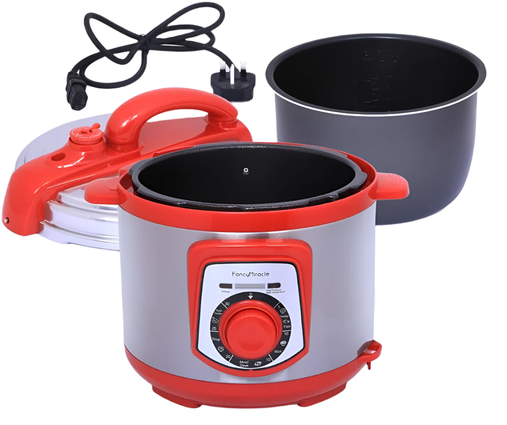 Fancy Miracle Pressure Cooker, 5Liter, Red