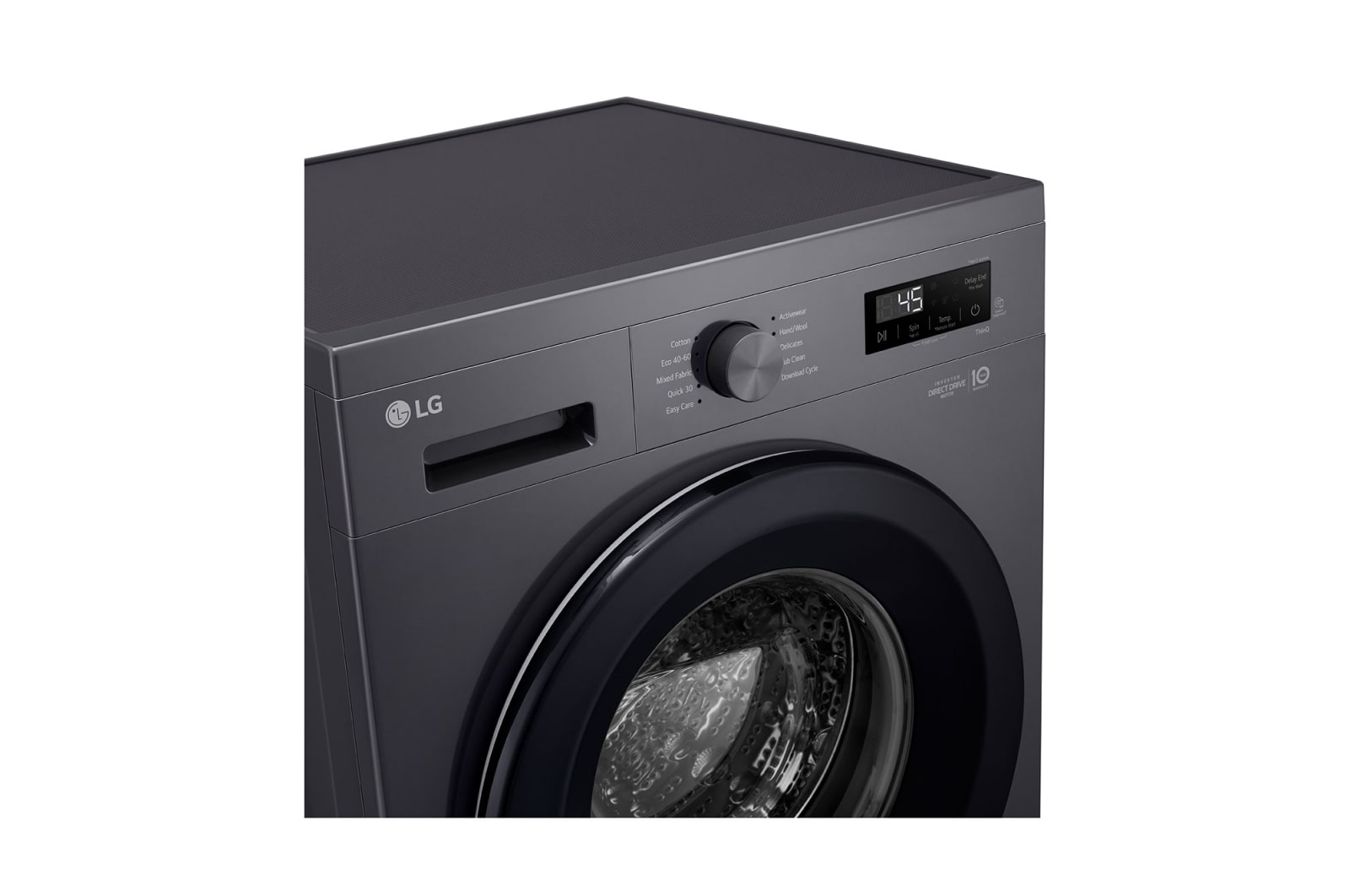 LG Front Load Washing Machine A+++, 8KG, 1200RPM, Midnight Black