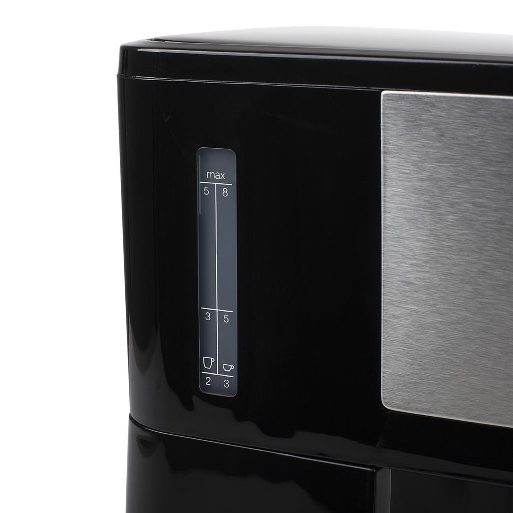 Princess Filter Coffee Maker Compact, 8Volume, 0.75Lit, Suitable For 8 Cup, 600Watts, Black