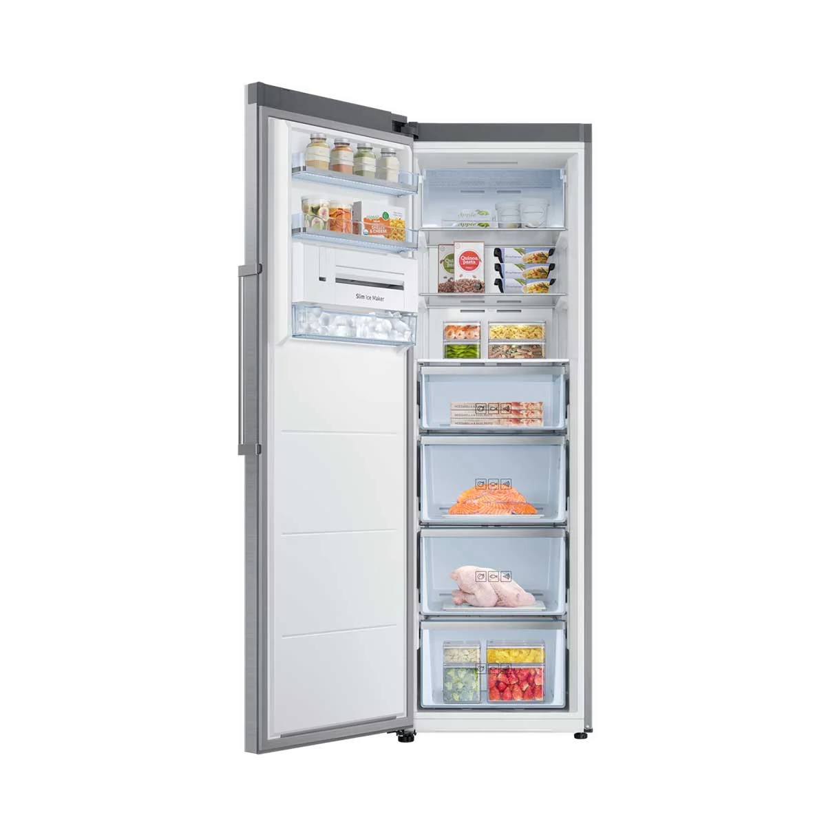 Samsung Upright Freezer, 7 Drawers, 315Lit, Stainless Steel