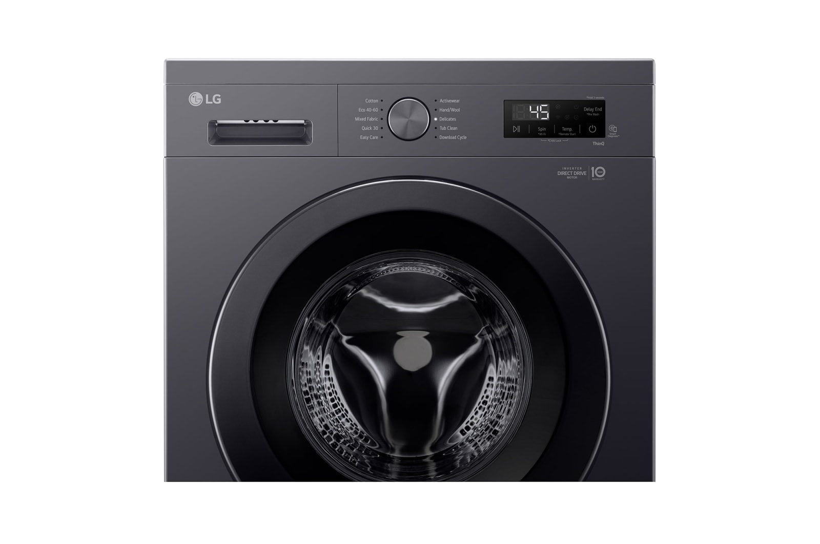LG Front Load Washing Machine A+++, 8KG, 1200RPM, Midnight Black