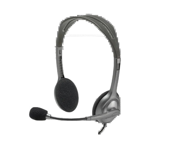 سماعة الرأس Logitech - H110/نوع الميكروفون: اتصال تناظري ثنائي الاتجاه مع مدخل صوت 3.5 مم