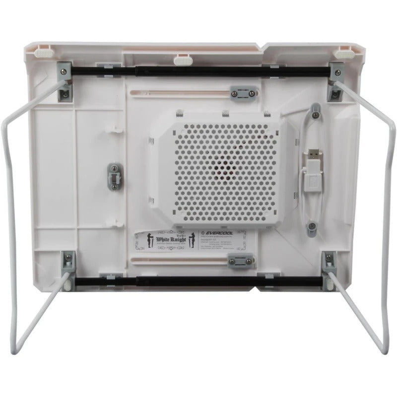 Evercool Laptop Cooler Stand with Retractable, White