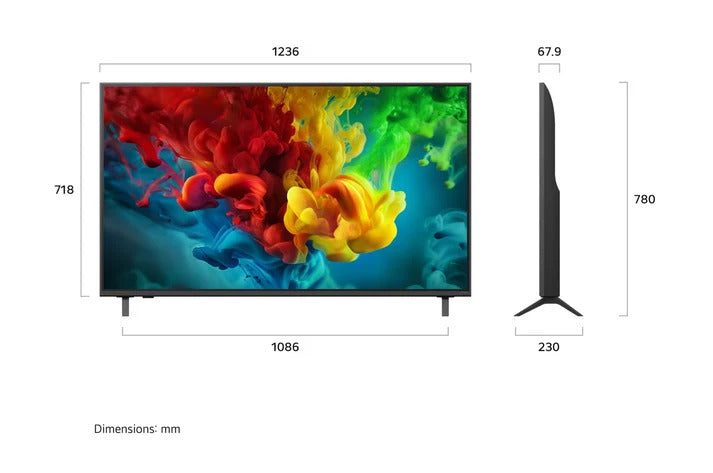 LG QNED Mini LED 55Inch, Smart & 4K, AI Assistant, Cinema Design, Dynamic QNED Color, Magic Remote