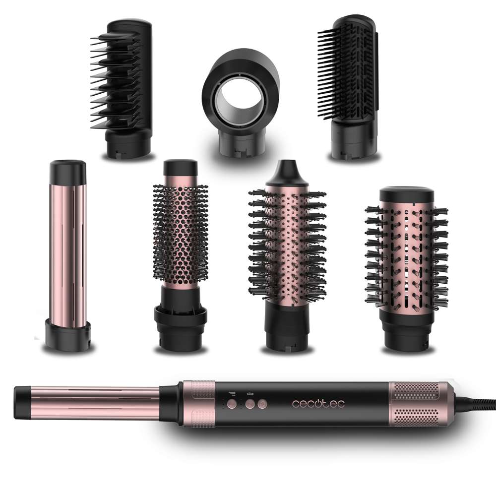 Cecotec Hair Styler, 8 in 1 Multifunction, Coanda Technology, 1400Watts, Black