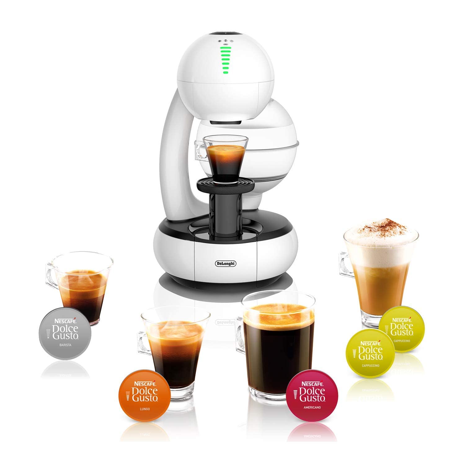De'Longhi Espresso Coffee Maker, Nescafe Dolce Gusto System, White