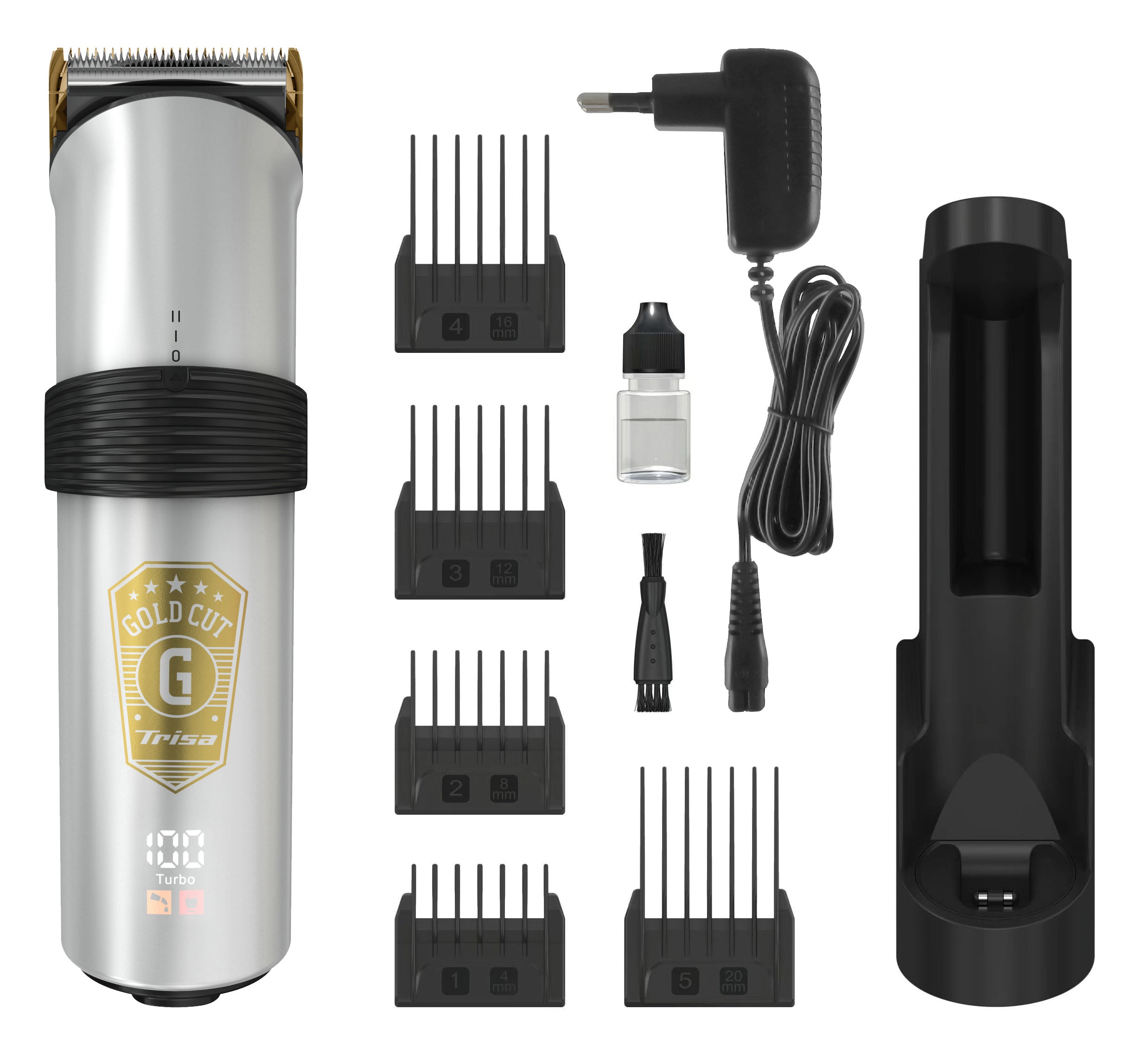 Trisa Hair Cutter Gold Cut, 8Watts, Stainless Steel