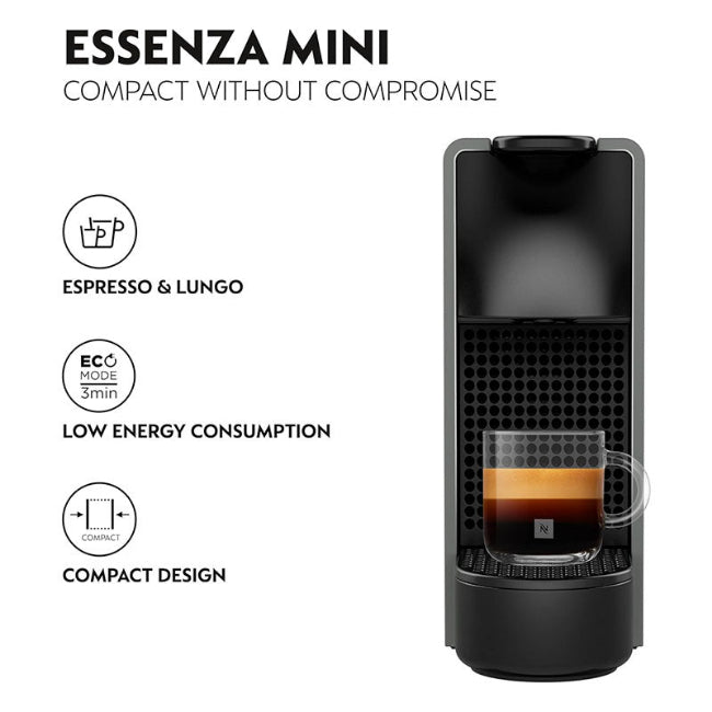 Nespresso Coffee Maker Machine, Essenza Mini C30, No Milk, Grey