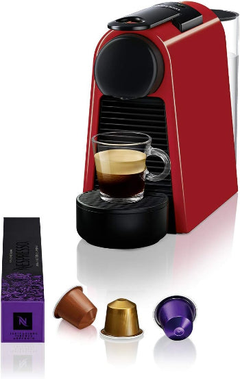 Nespresso Coffee Maker Machine, Essenza Mini D30, No Milk, Red