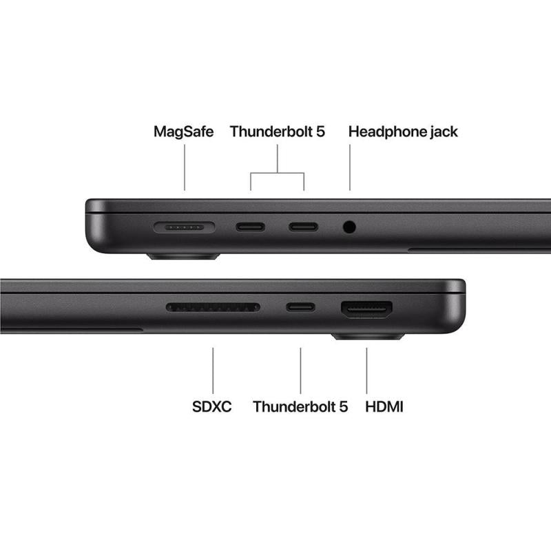 Apple MacBook Pro 14Inch, M5 Pro chip with 15‑Core CPU & 16‑Core GPU, 24GB &1TB SSD, Space Black