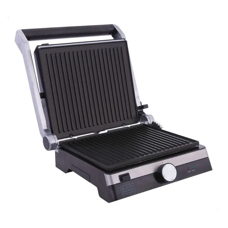 Black & Decker Grill, Non Stick, 2000Watts, Stainless Steel