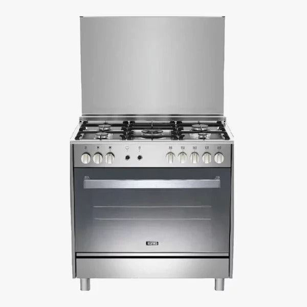 Ignis Cooker Gas 90Cm, Full Safety, 5Burners, Stainless Steel