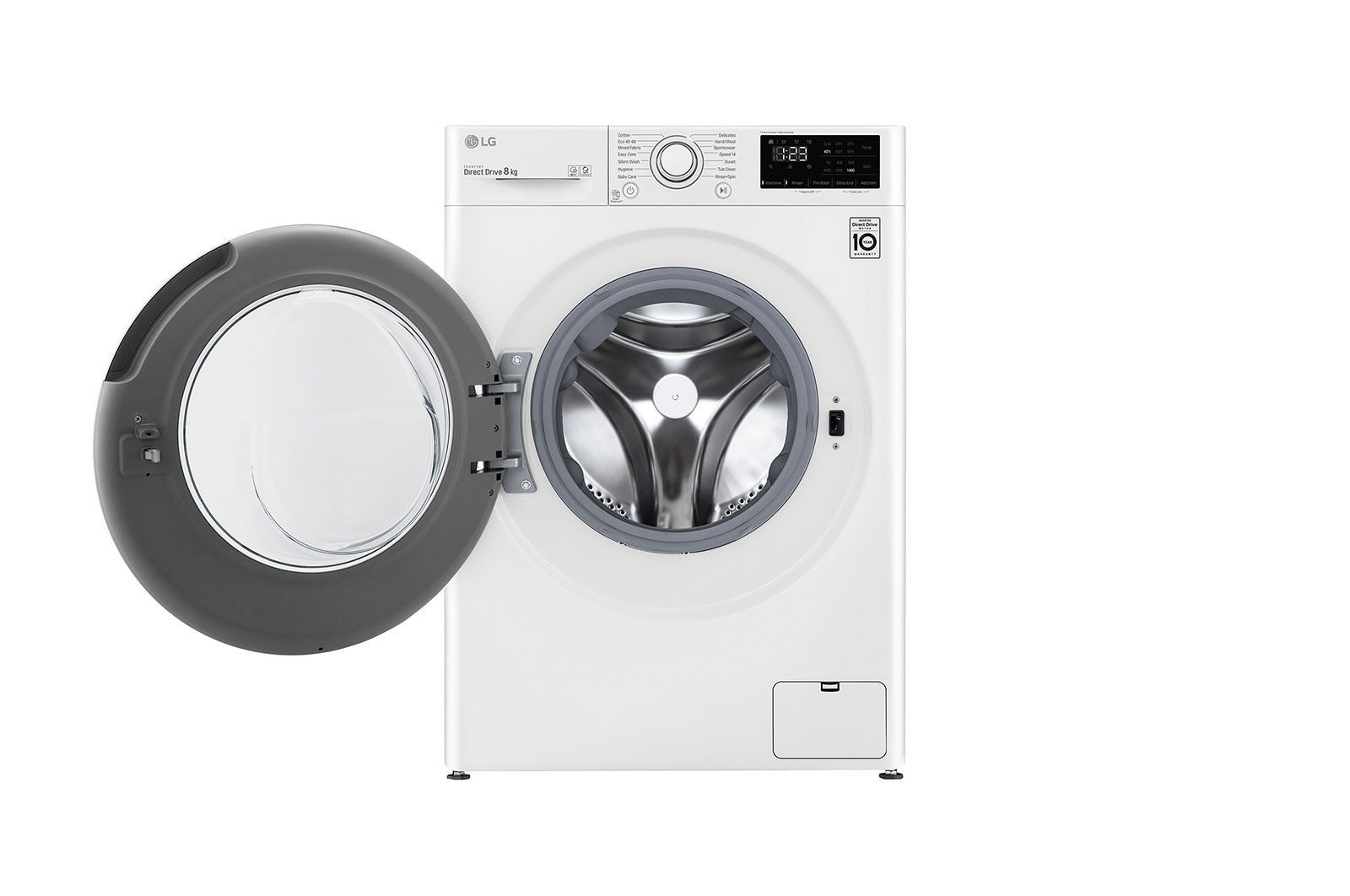 LG Front Load Washing Machine A+++, 8KG, 1200RPM, White