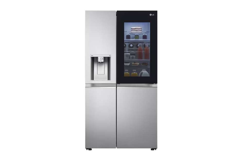 LG Side by Side Refrigerator, 674Lit, Door Cool+, Insta view, Silver