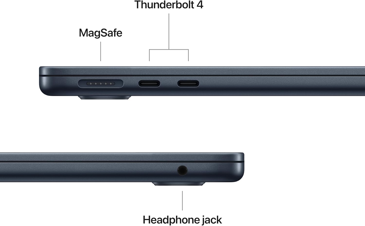 Apple MacBook Air 13Inch, M4 Chip with 10Core CPU & 8Core GPU, 16GB & 256GB SSD, Midnight