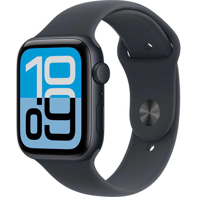 Apple Watch SE 3 GPS 44Mm, Midnight Aluminium Case, Midnight Sport Band, M/L