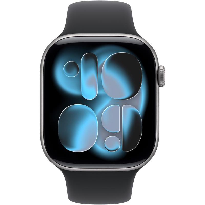 Apple Watch Series 11 GPS 46Mm, Space Grey Aluminium Case, Black Sport Band, M/L