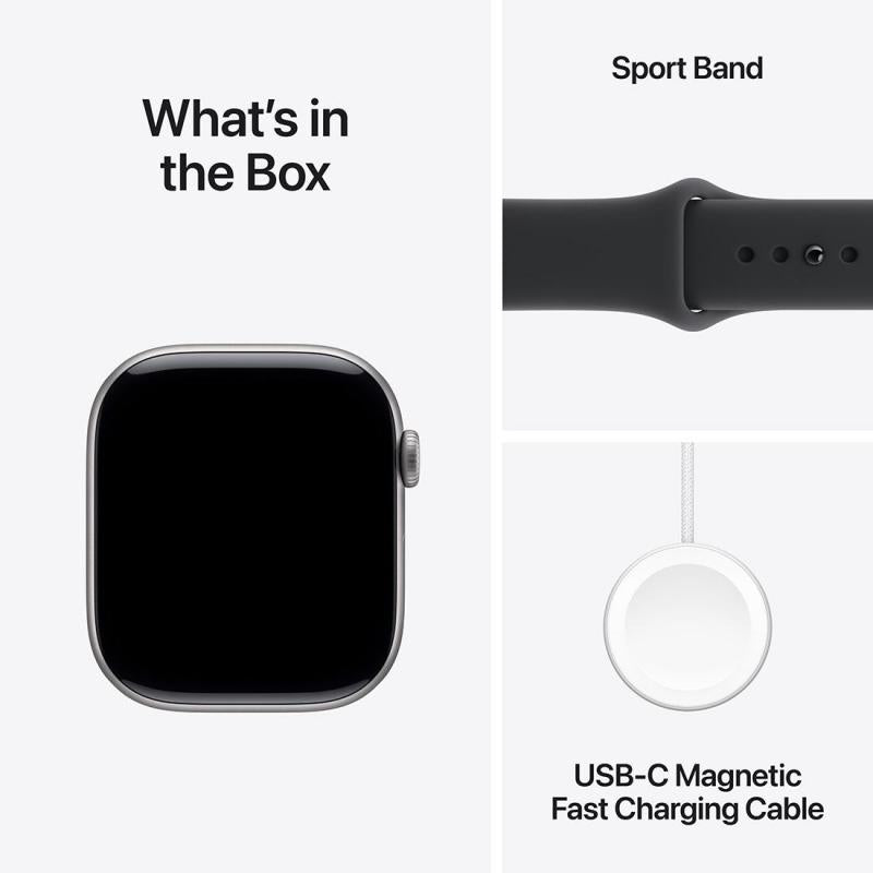 Apple Watch Series 11 GPS 46Mm, Space Grey Aluminium Case, Black Sport Band, M/L