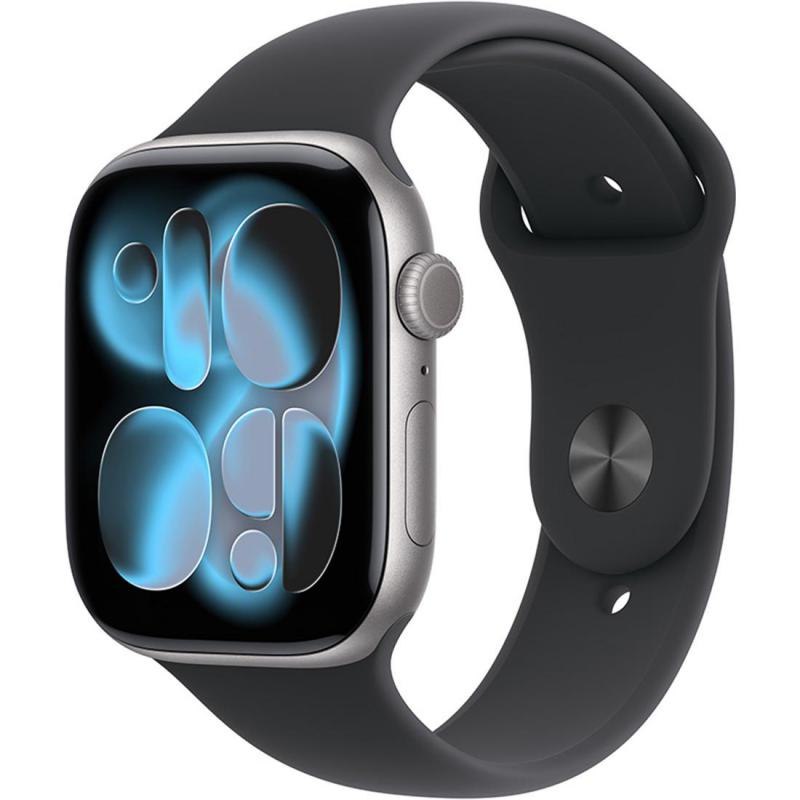 Apple Watch Series 11 GPS 46Mm, Space Grey Aluminium Case, Black Sport Band, M/L