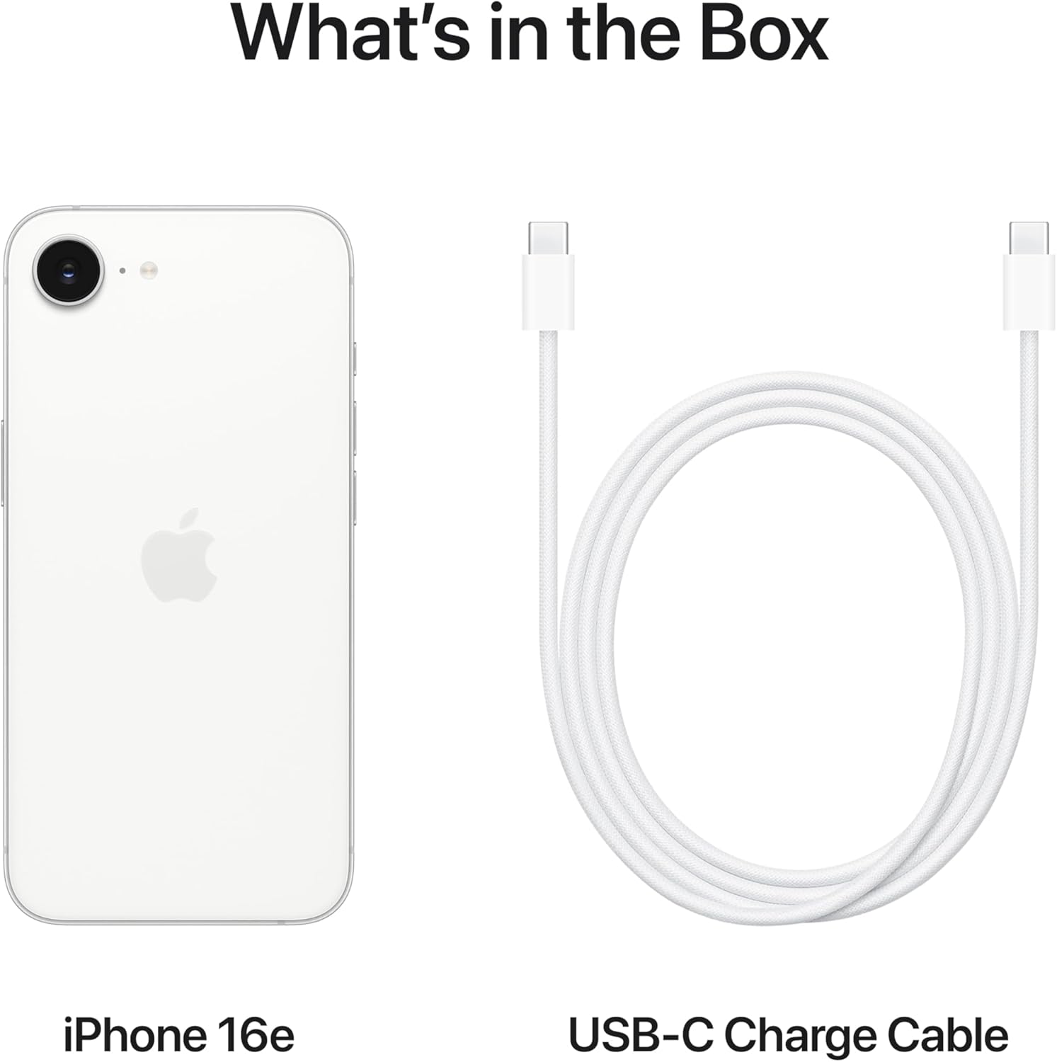 iPhone 16e, 128GB, White