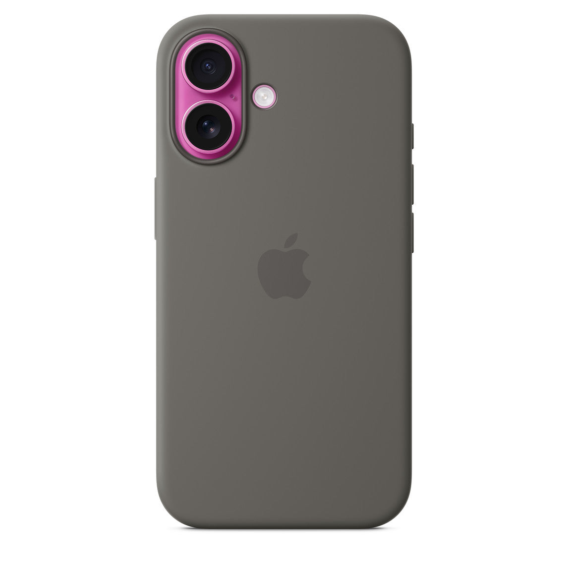 iPhone 16 Silicone Case with Mag Safe, Stone Gray