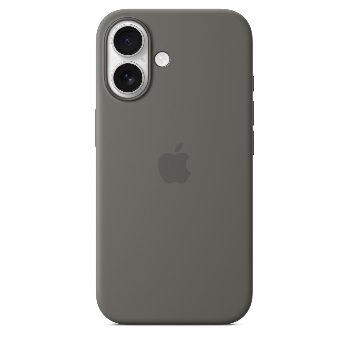 iPhone 16 Silicone Case with Mag Safe, Stone Gray
